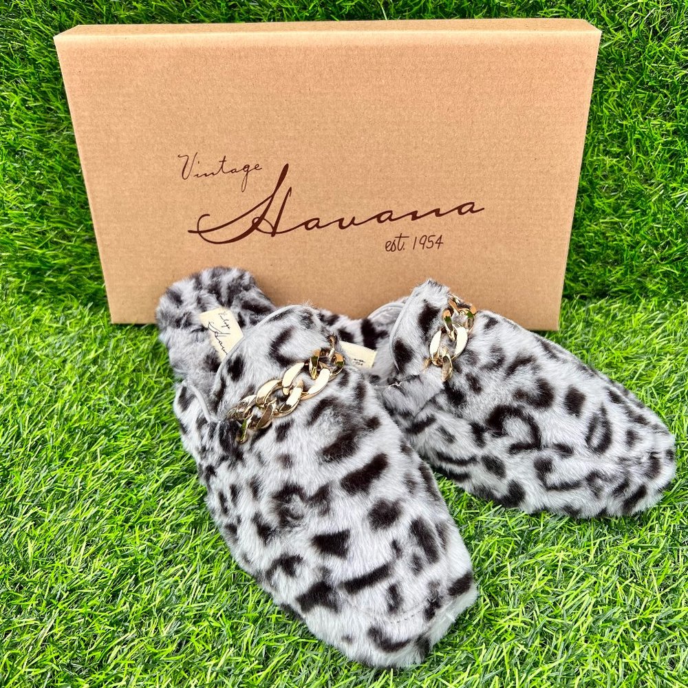 Vintage Havana Easy Cheetah Slides